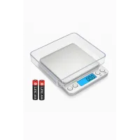 Esans Deposu 500g x 0.01g Dijital Hassas Terazi (Kapaklı & Pilli Set)