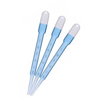 Pastör Pipeti 3 ml Plastik Tek Kullanımlık Dereceli Damlalık (3'lü Set)